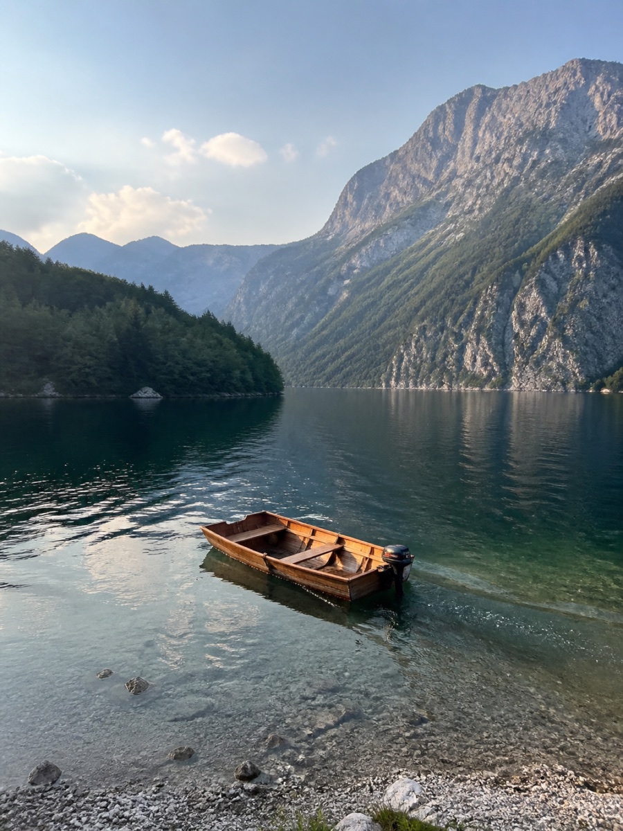 Ein ruhiger Bergsee